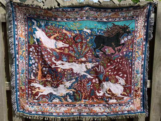 Hunting Party Tapestry / Blanket